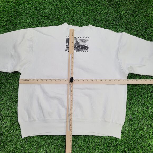 Vintage 1992 Bastille-Days Milwaukee Sweatshirt XL 24x25 France - Picture 7 of 15